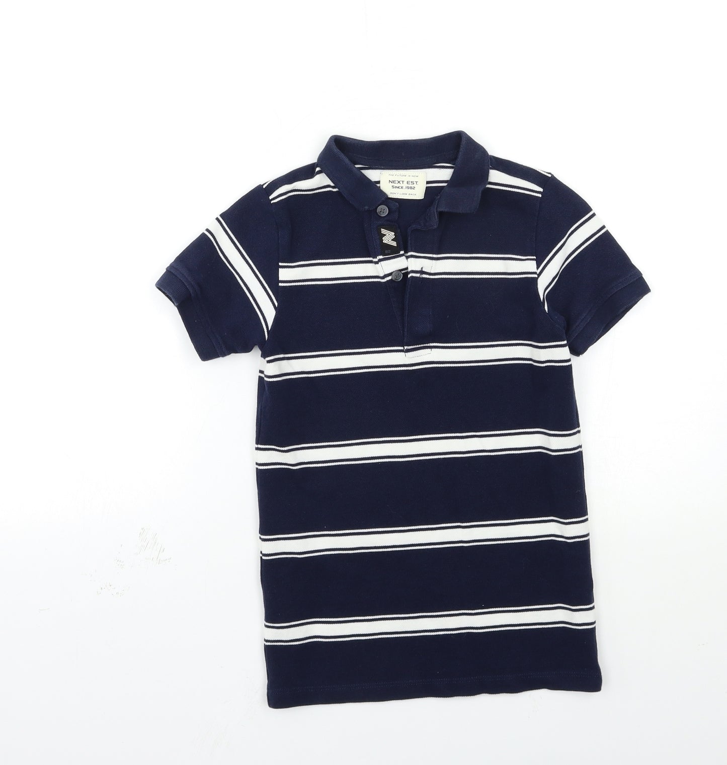 NEXT Boys Blue Striped  Basic Polo Size 9 Years