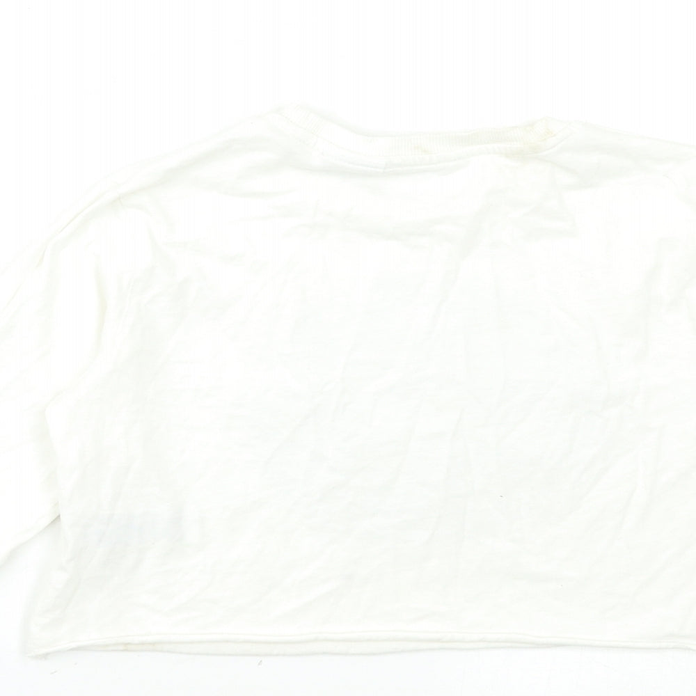 Marks and Spencer Girls White   Basic T-Shirt Size 8-9 Years  - NASA