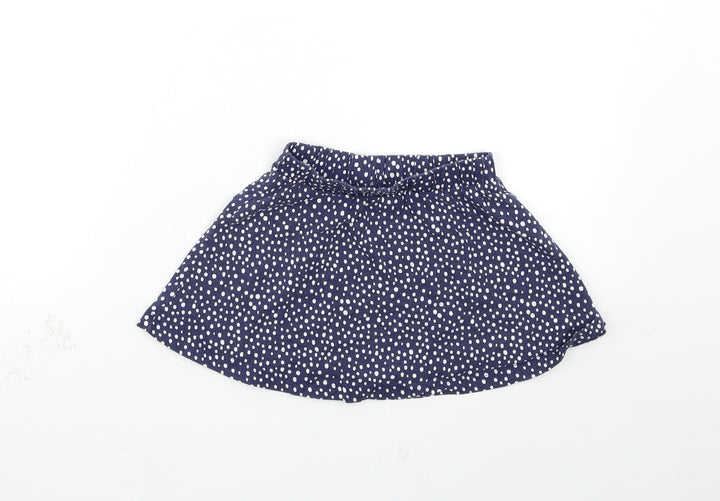 George Girls Blue Polka Dot A-Line Skirt Size 2-3 Years