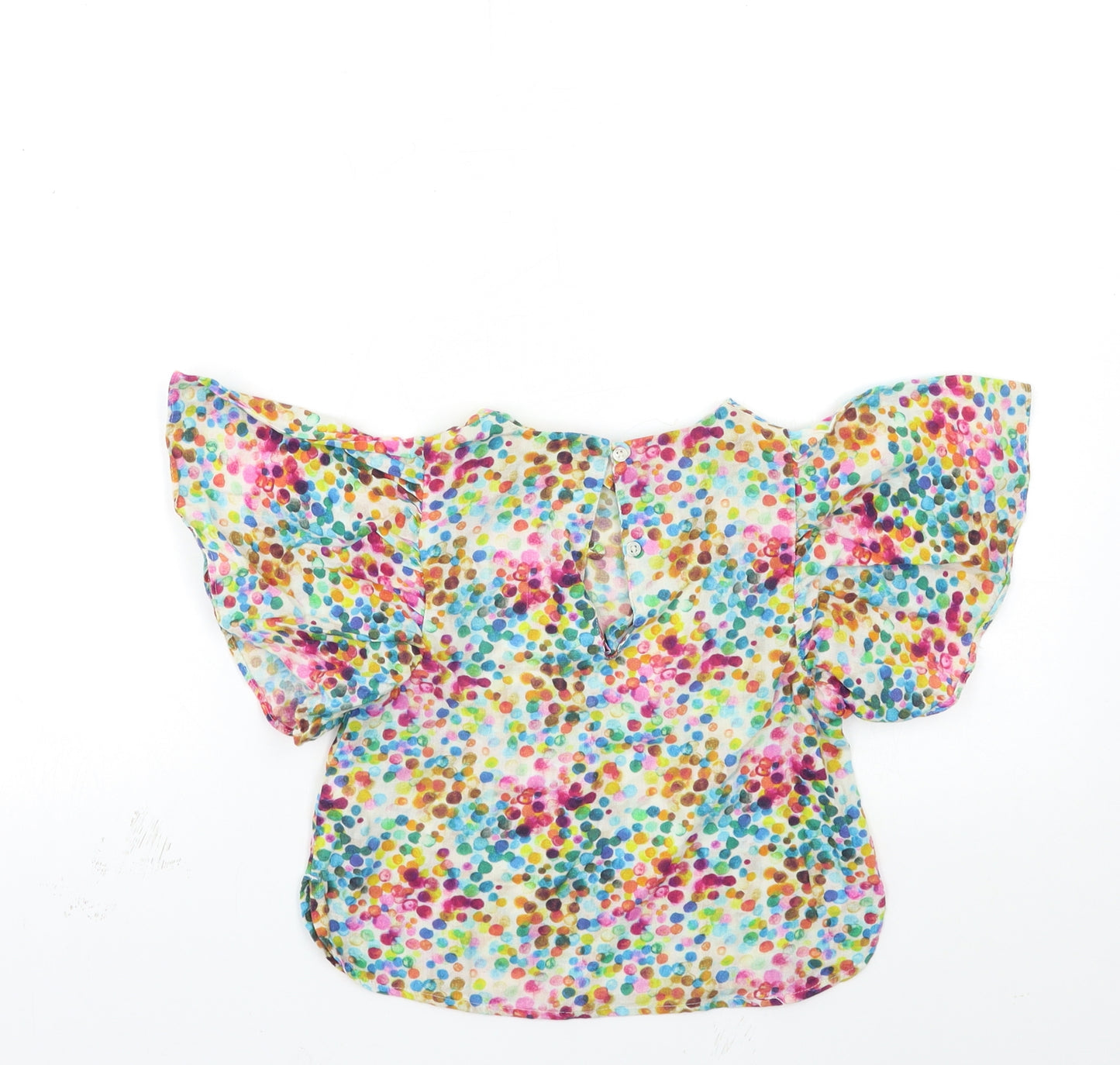 NEXT Girls Multicoloured Polka Dot  Basic T-Shirt Size 3-4 Years