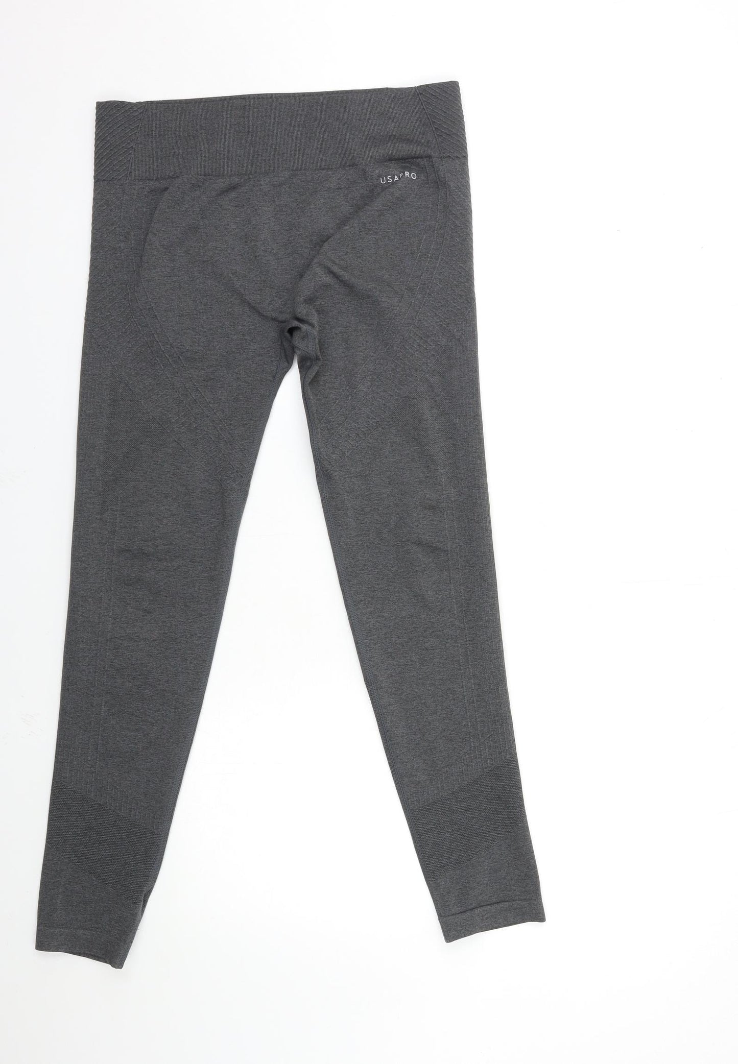 USA Pro Womens Grey   Compression Leggings Size 16 L29 in