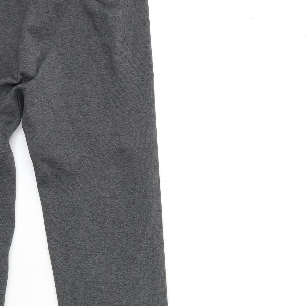 USA Pro Womens Grey   Compression Leggings Size 16 L29 in