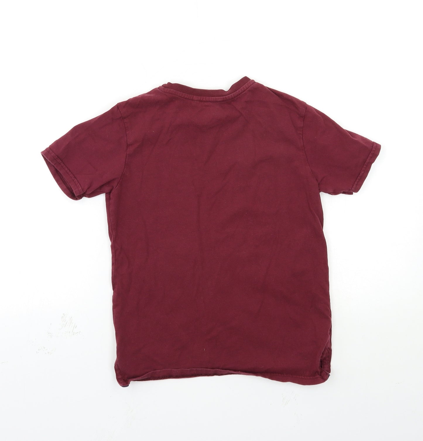 George Girls Red   Basic T-Shirt Size 8-9 Years