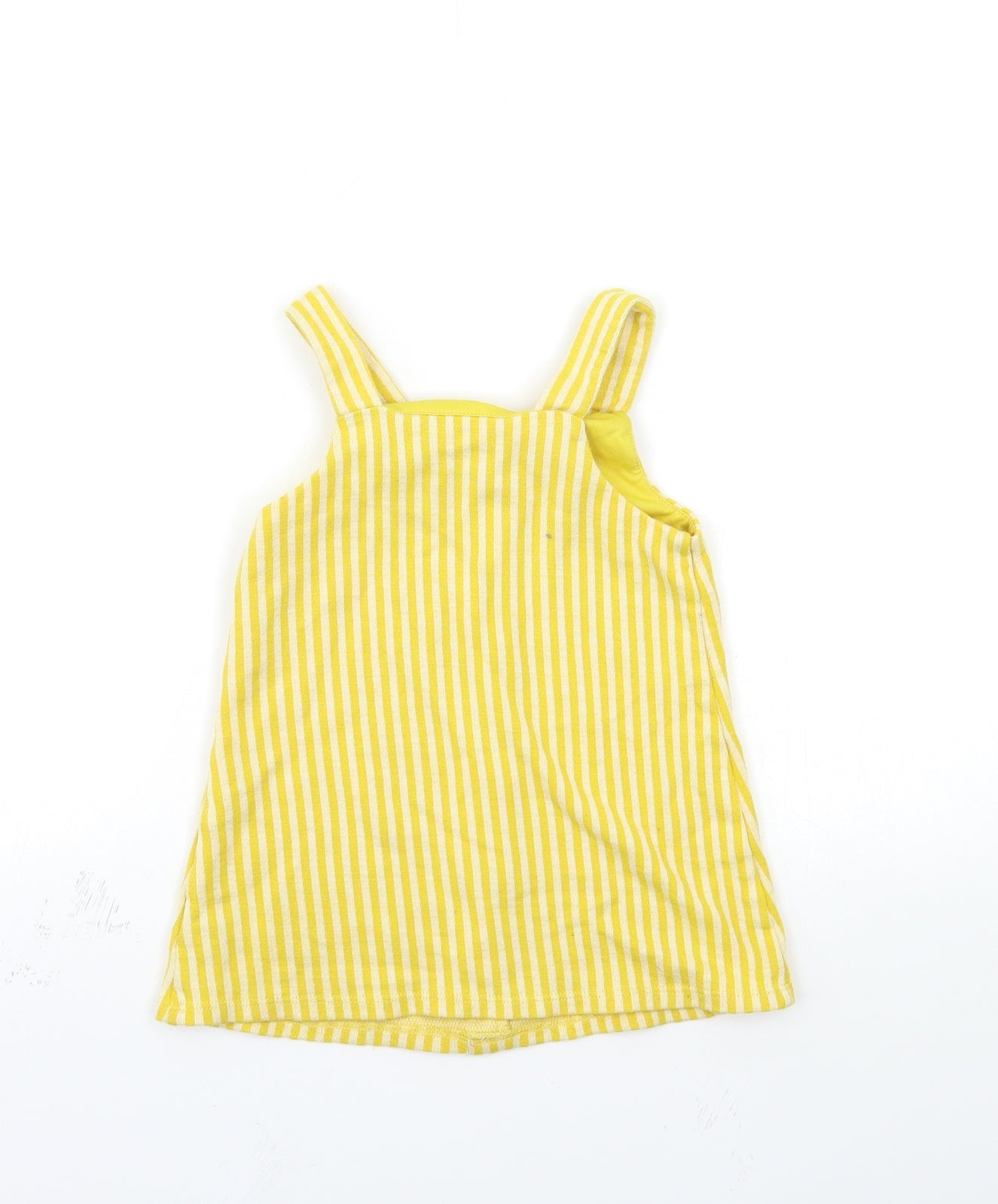 F&F Girls Yellow Striped  Pencil Dress  Size 3-4 Years