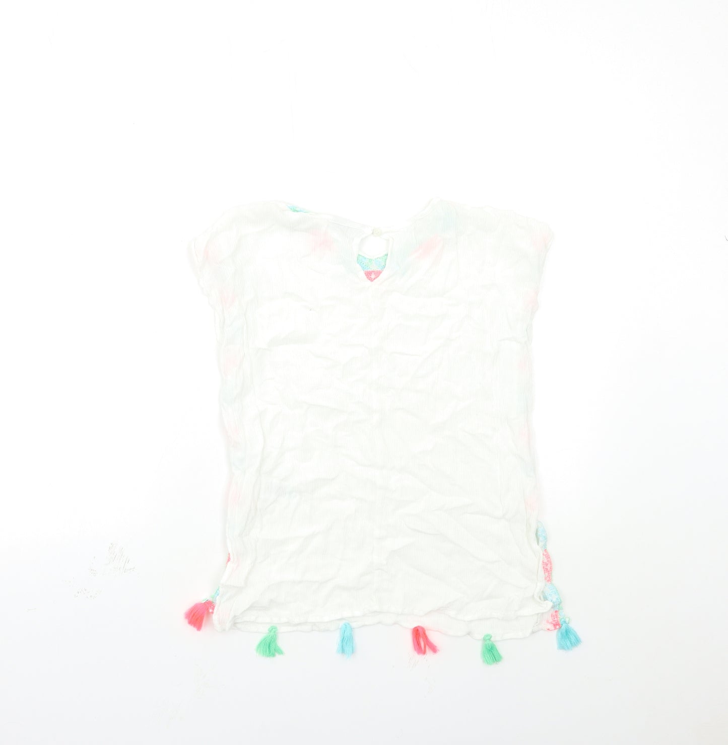 Matalan Boys White   Kimono Button-Up Size 6 Years