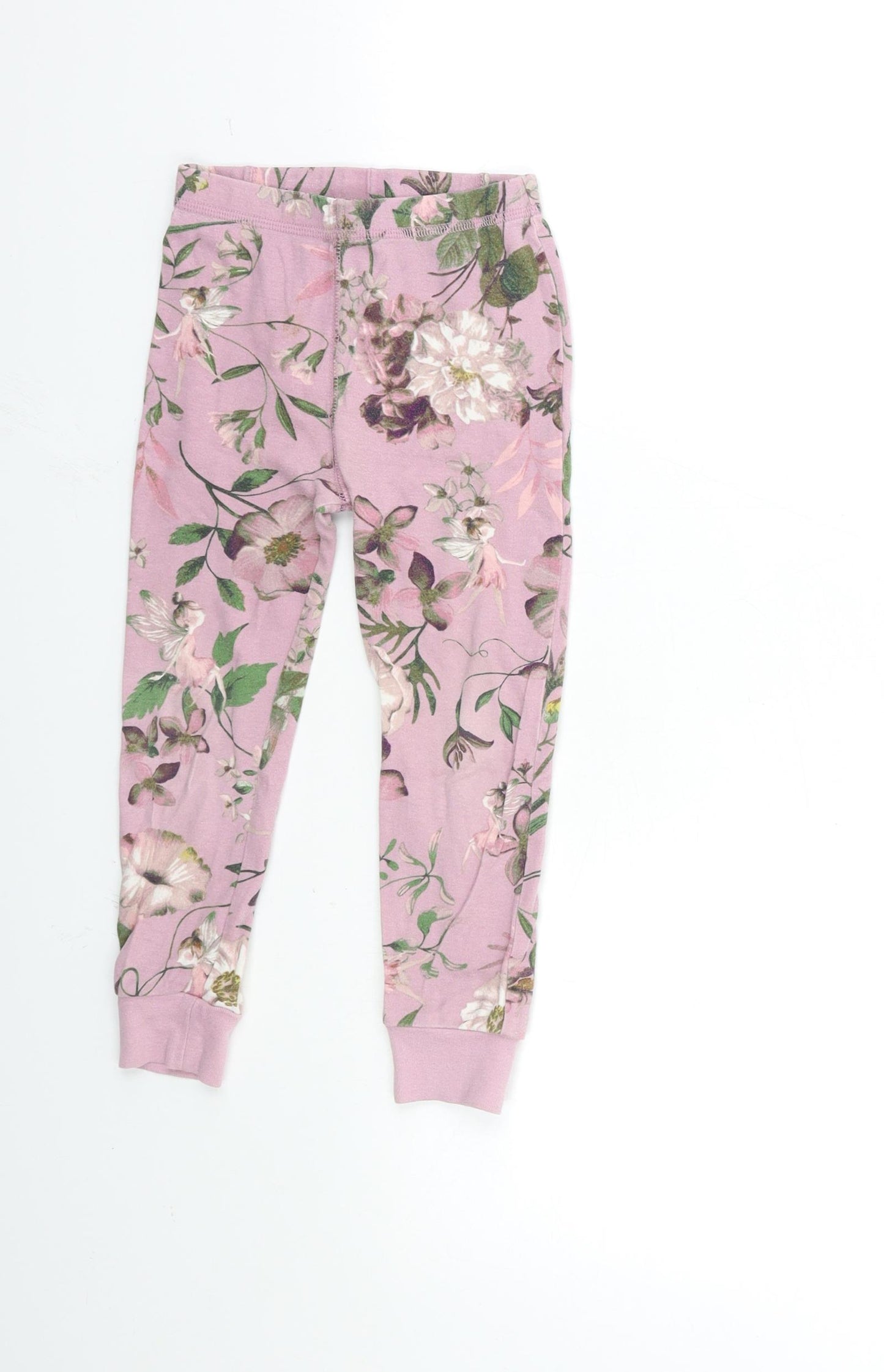 NEXT Girls Pink Floral  Jegging Trousers Size 3-4 Years