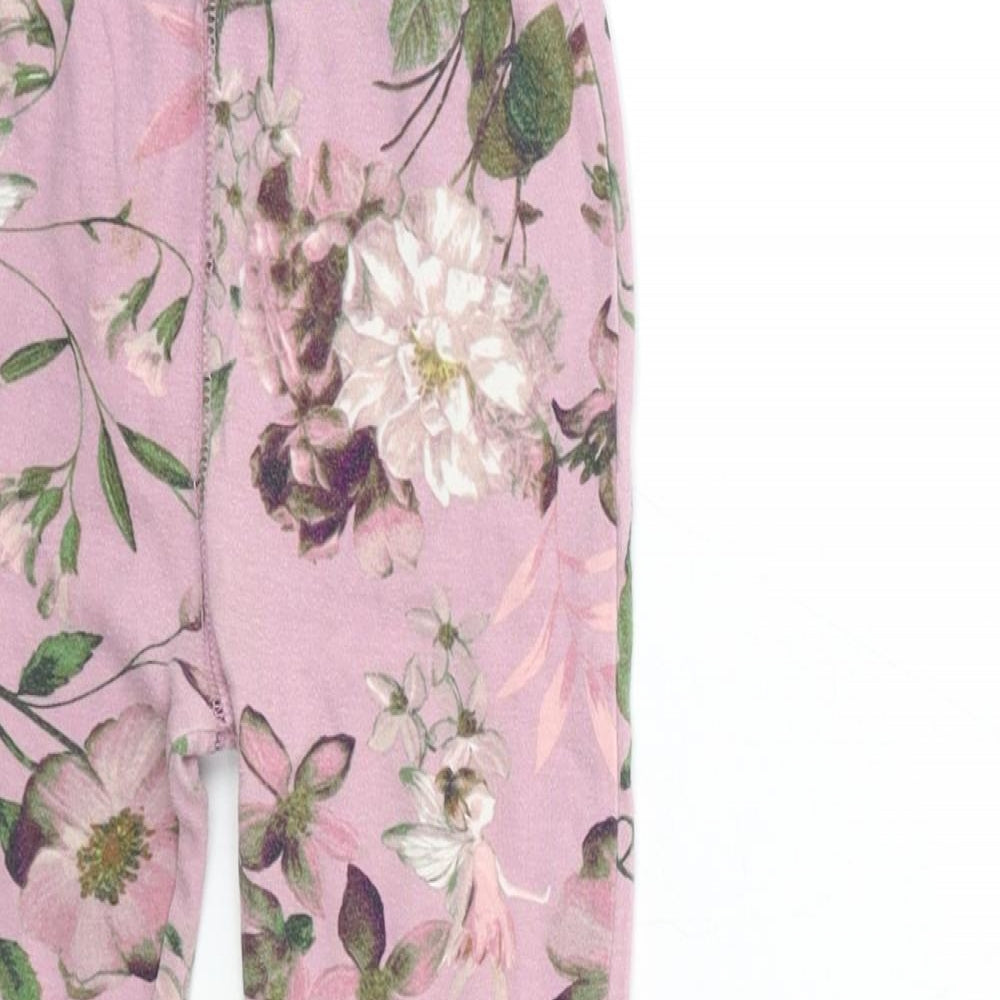 NEXT Girls Pink Floral  Jegging Trousers Size 3-4 Years