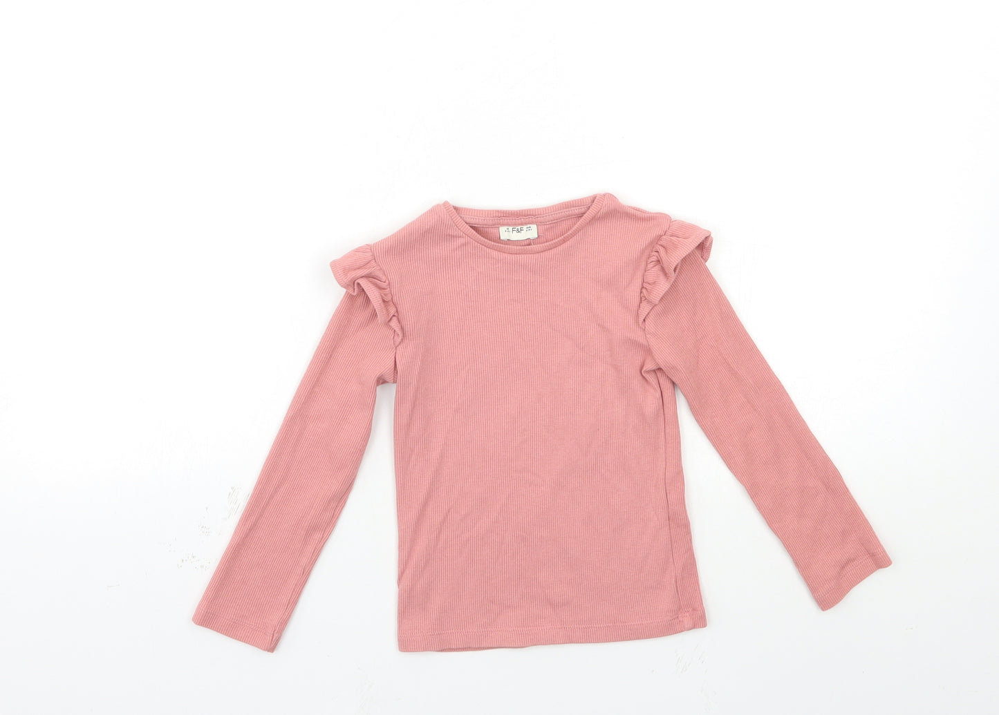 F&F Girls Pink   Basic T-Shirt Size 3-4 Years