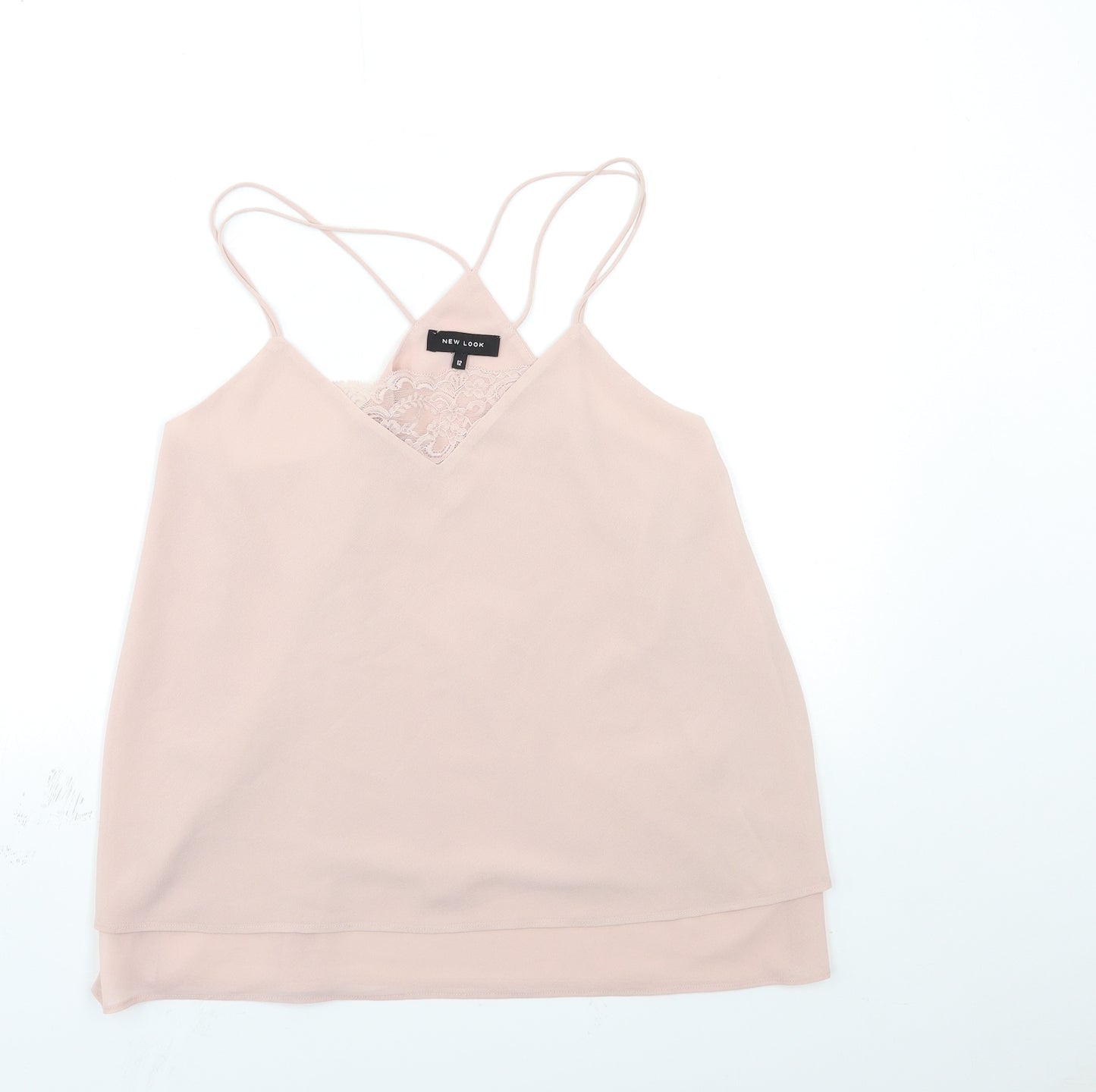 New Look Womens Pink   Basic Blouse Size 12