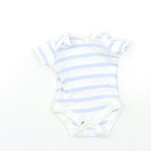 George Baby Blue Striped  Babygrow One-Piece Size Newborn
