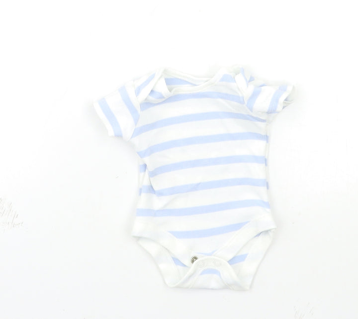 George Baby Blue Striped  Babygrow One-Piece Size Newborn
