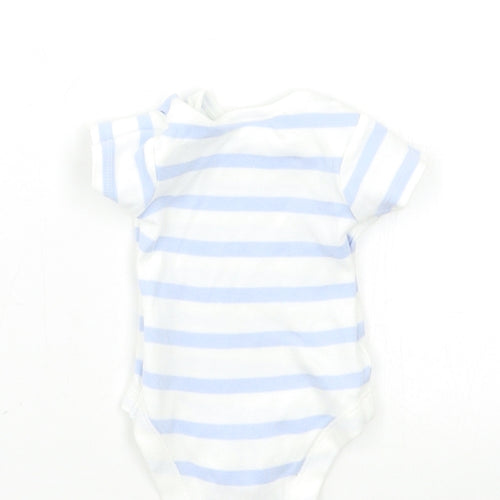 George Baby Blue Striped  Babygrow One-Piece Size Newborn