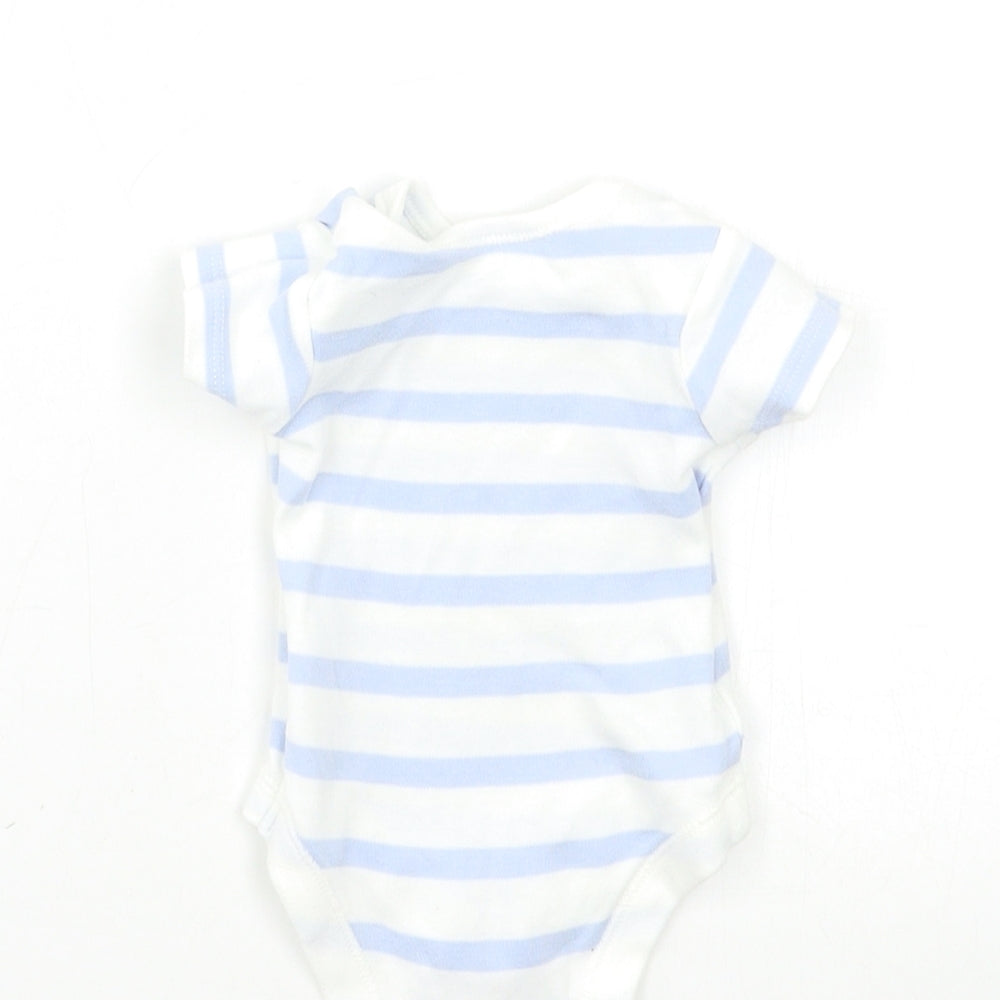 George Baby Blue Striped  Babygrow One-Piece Size Newborn