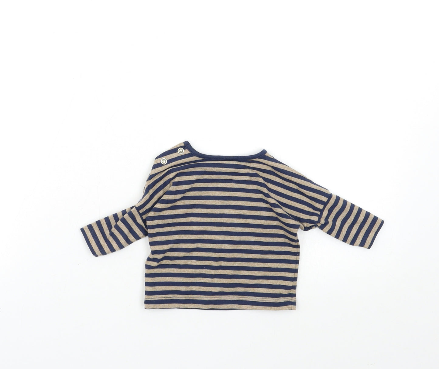 NEXT Boys Blue Striped  Basic T-Shirt One Size