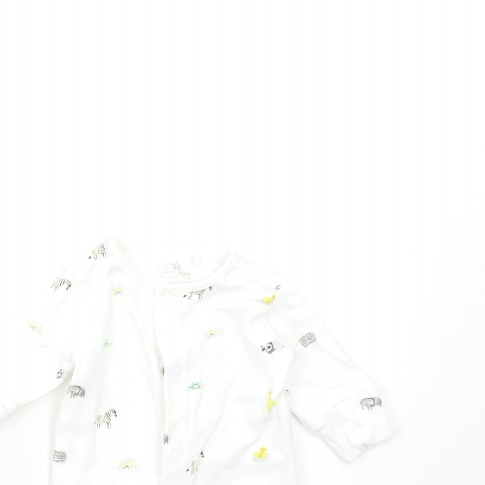 NEXT Baby White   Babygrow One-Piece Size Newborn