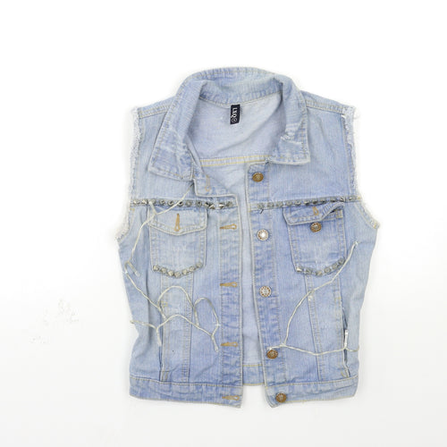 lxq Womens Blue  Denim Jacket  Size S  - fair lights
