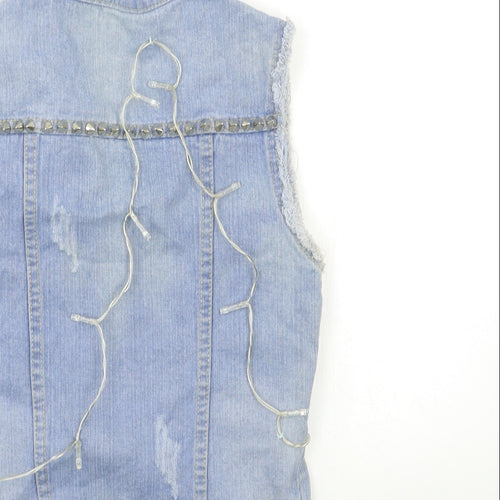 lxq Womens Blue  Denim Jacket  Size S  - fair lights