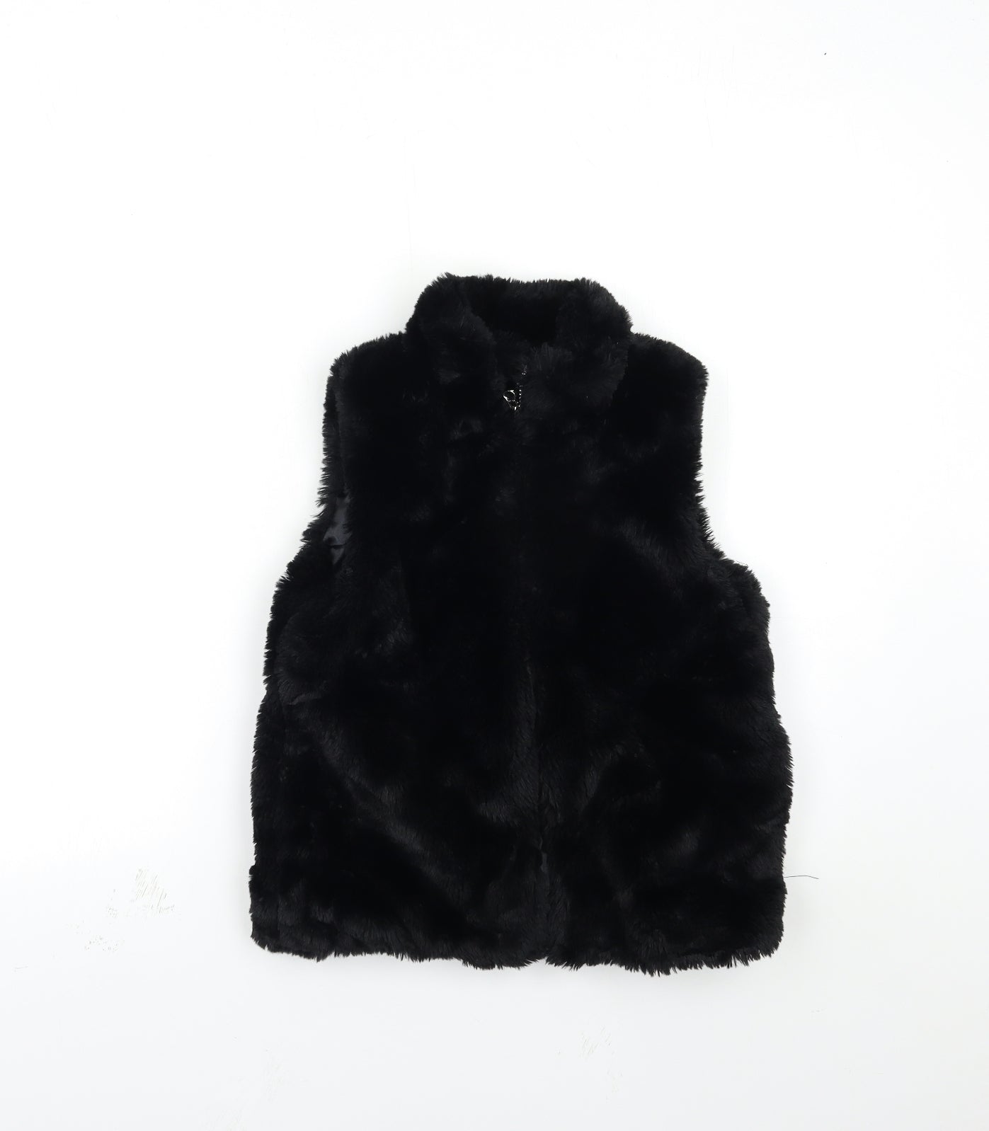 TU Girls Black   Gilet Jacket Size 7 Years