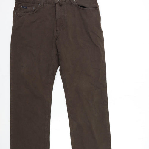 GANT Mens Brown   Chino Trousers Size 36 in L30 in
