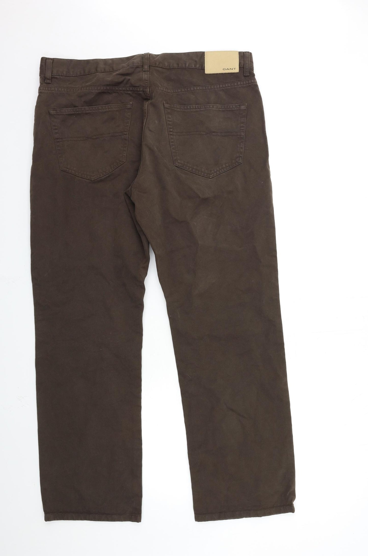 GANT Mens Brown   Chino Trousers Size 36 in L30 in