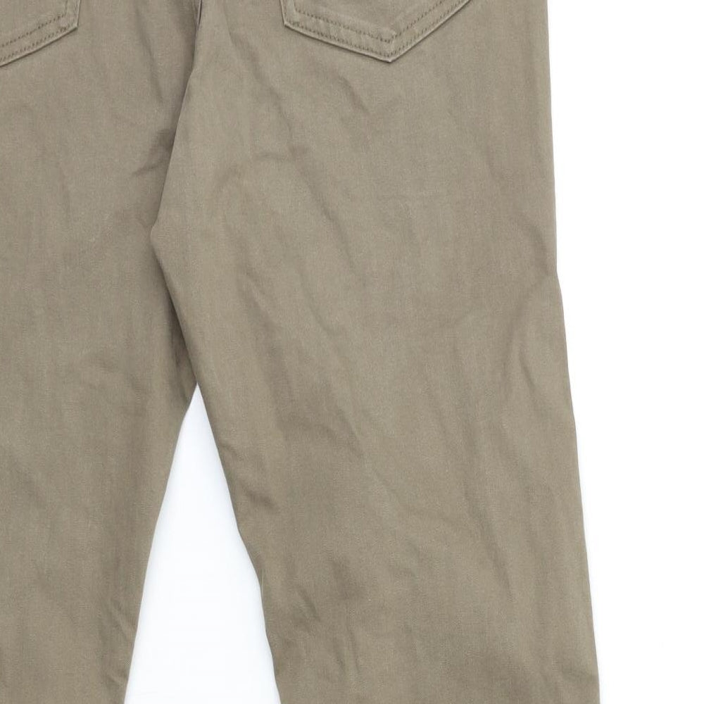 Marks and Spencer Mens Brown  Denim Chino Trousers Size 36 in L29 in