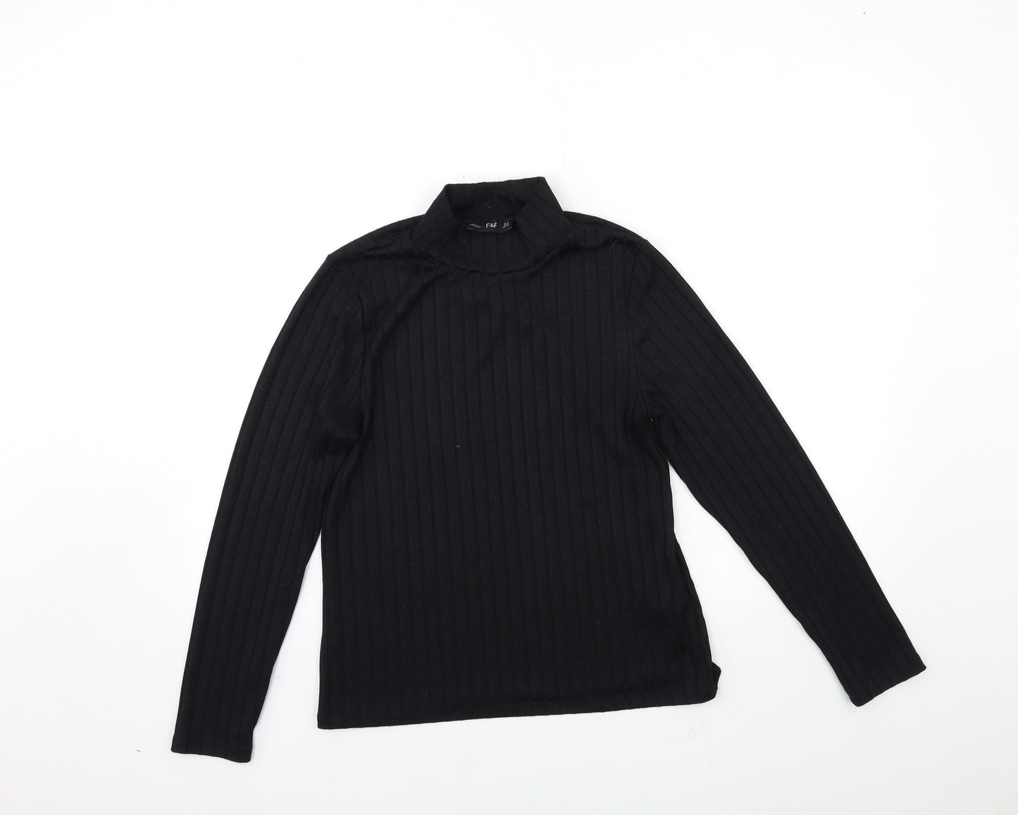 F&F Womens Black   Basic T-Shirt Size 12