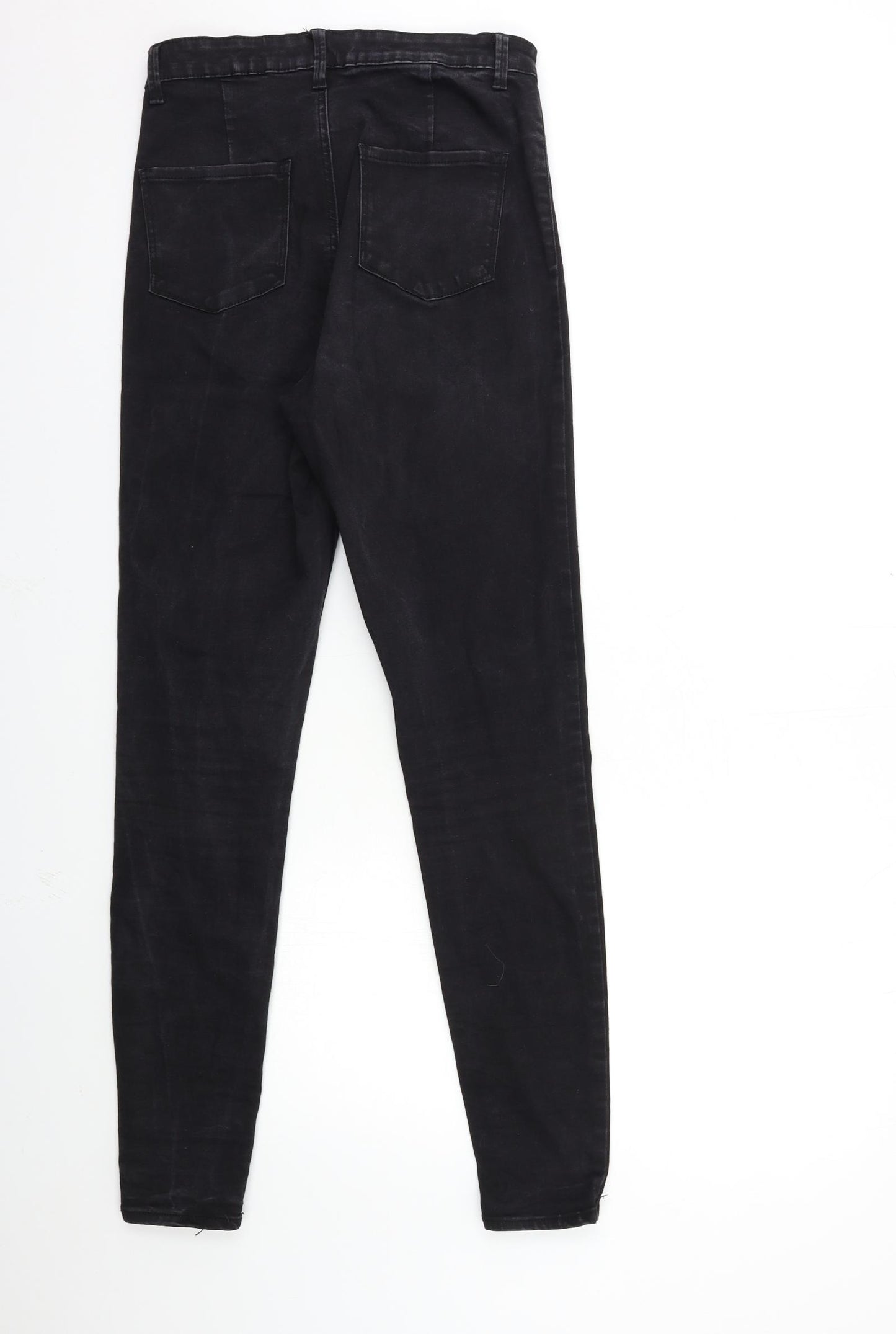 Denim & Co. Womens Black  Denim Skinny Jeans Size 14 L30 in