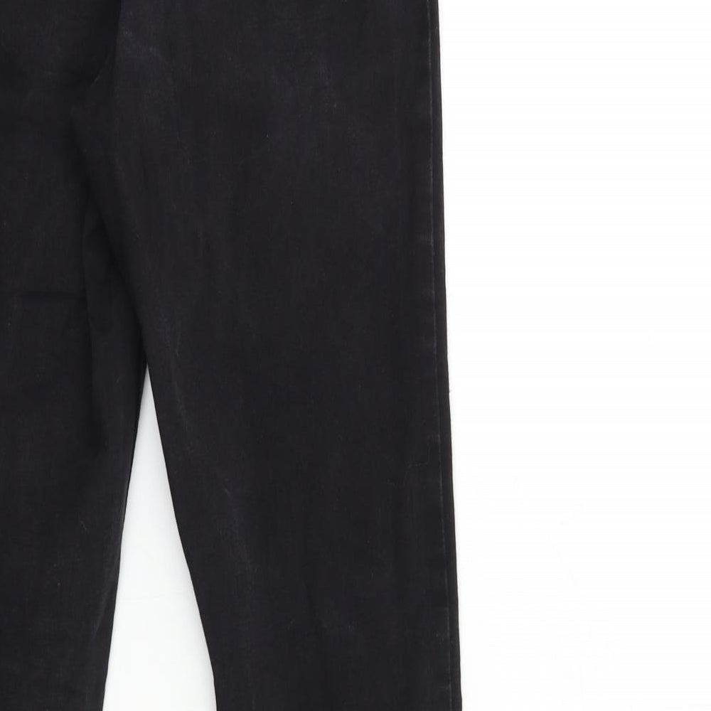 Denim & Co. Womens Black  Denim Skinny Jeans Size 14 L30 in