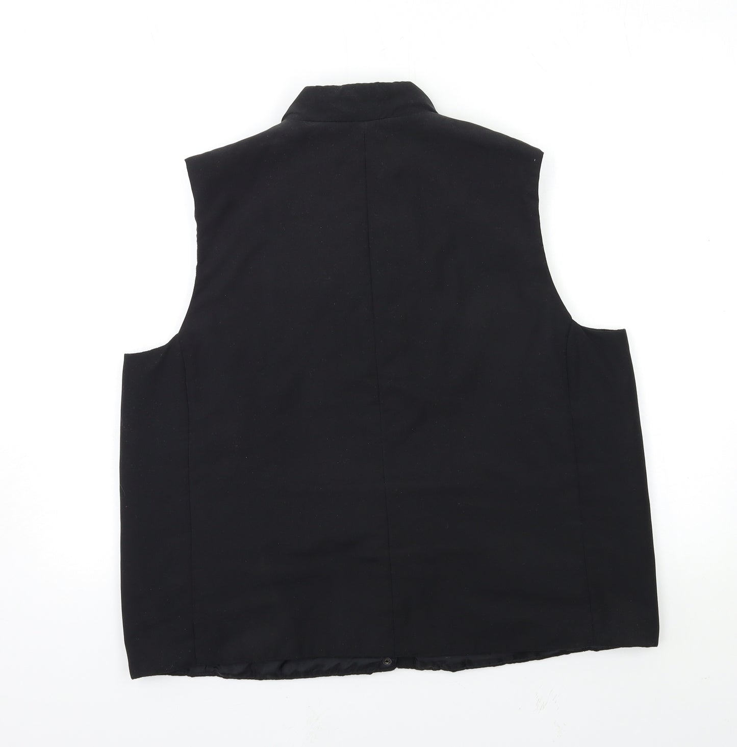 BHS Womens Black   Gilet Jacket Size 18