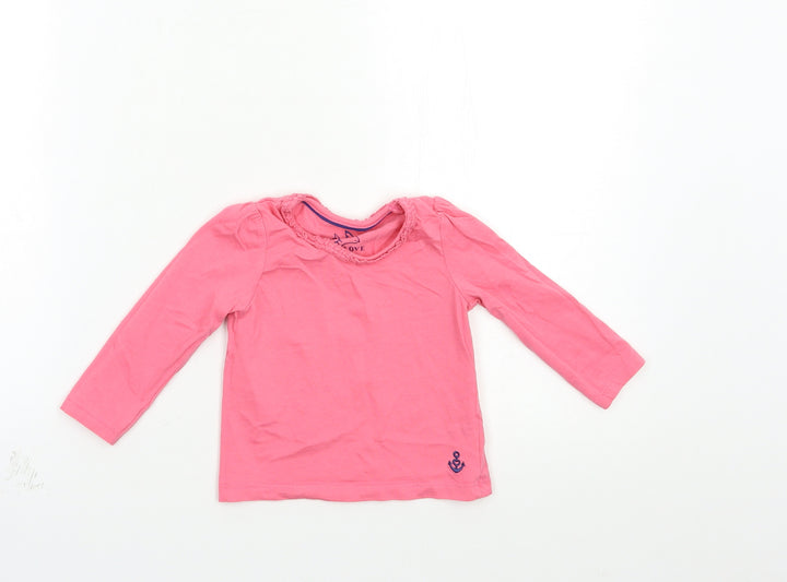 mamas & papas Baby Pink   Basic T-Shirt Size 9-12 Months