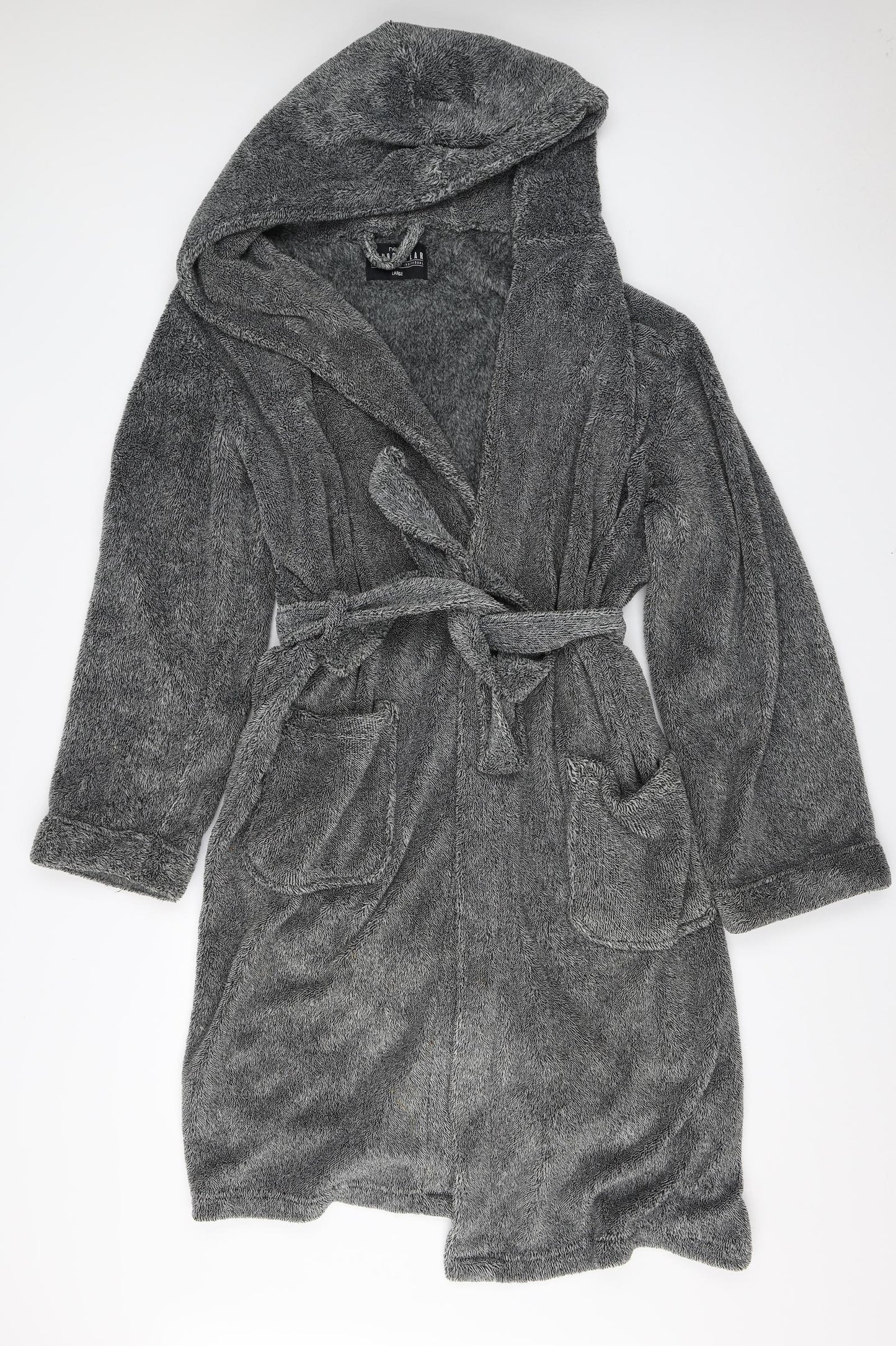 NEXT Mens Grey Solid   Robe Size L