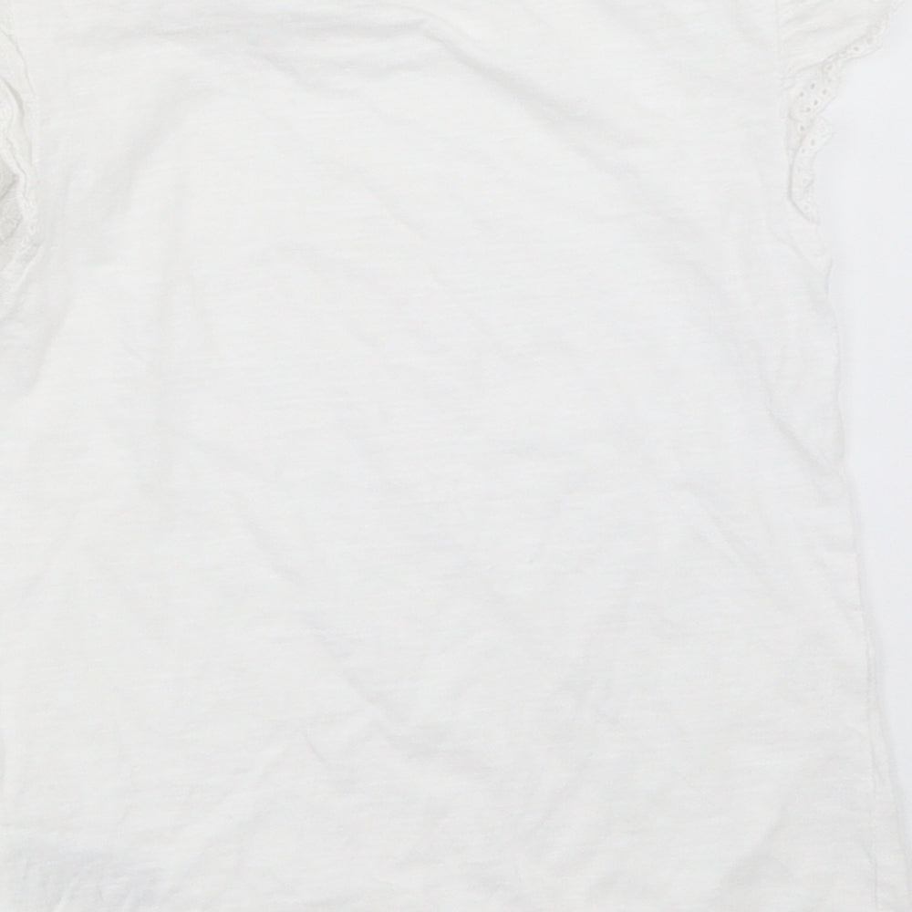 Mothercare Girls White   Basic T-Shirt Size 4-5 Years