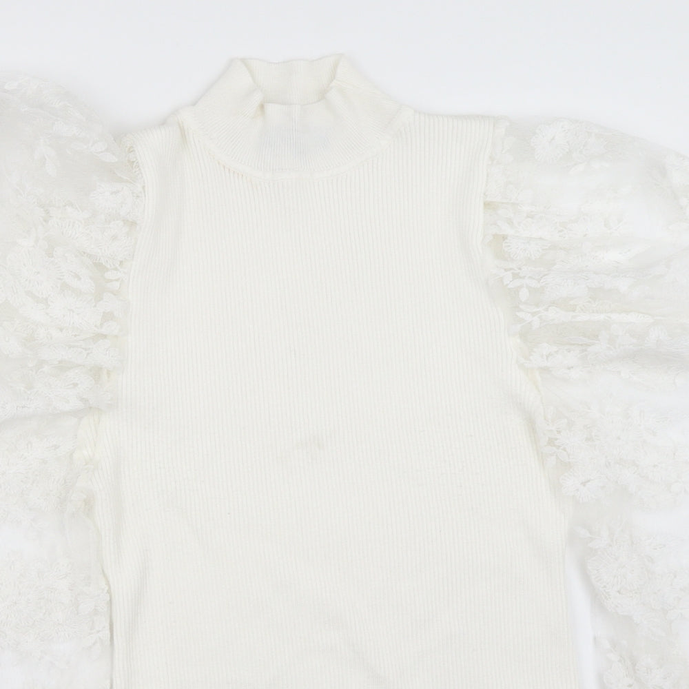 Cameo Rose Womens White   Pullover Jumper Size L