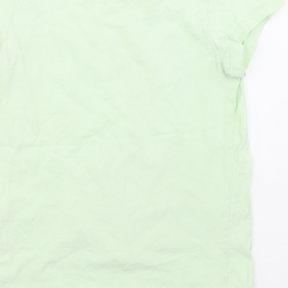H&M Girls Green   Basic T-Shirt Size 7-8 Years  - Princess Tiana
