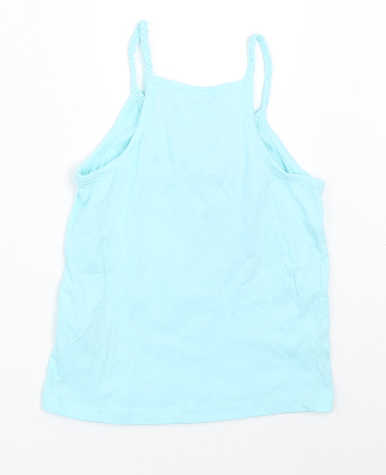 Primark Girls Blue   Basic Tank Size 6-7 Years