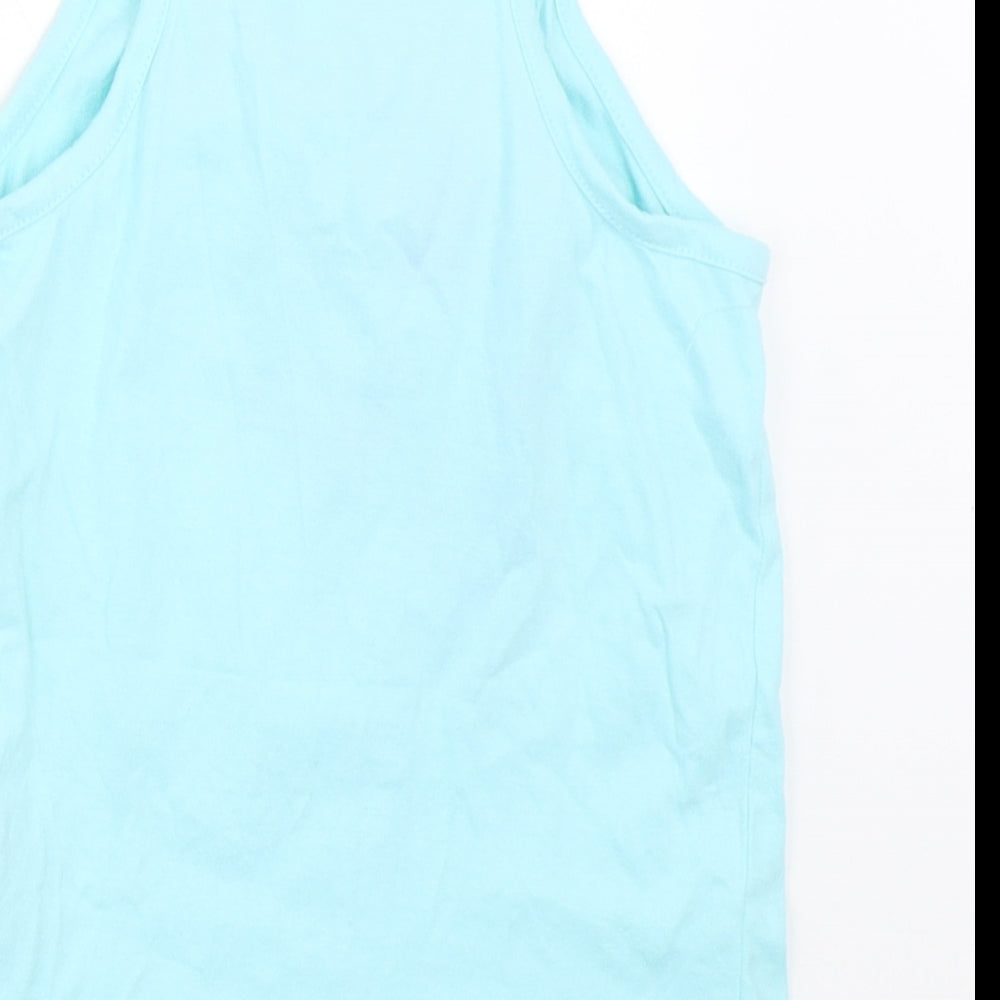 Primark Girls Blue   Basic Tank Size 6-7 Years
