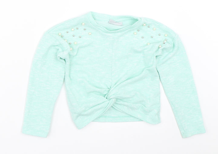 Matalan Girls Blue   Pullover Jumper Size 4 Years
