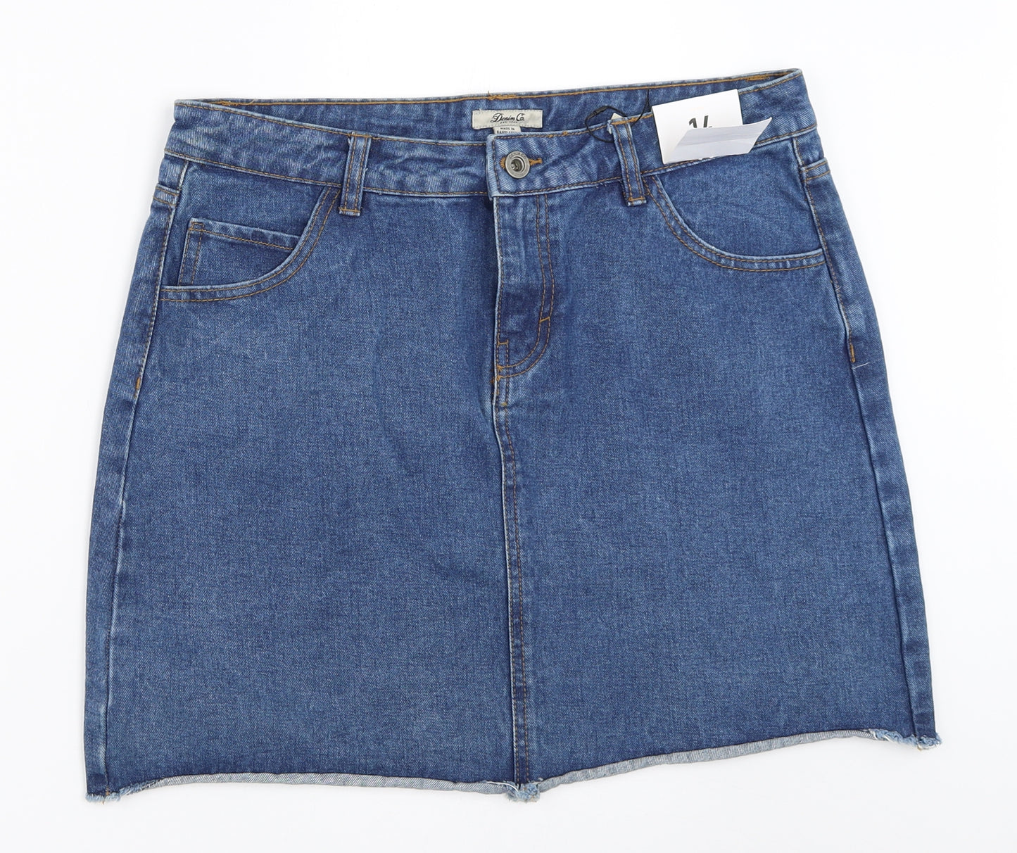 Primark Womens Blue  Denim Mini Skirt Size 14
