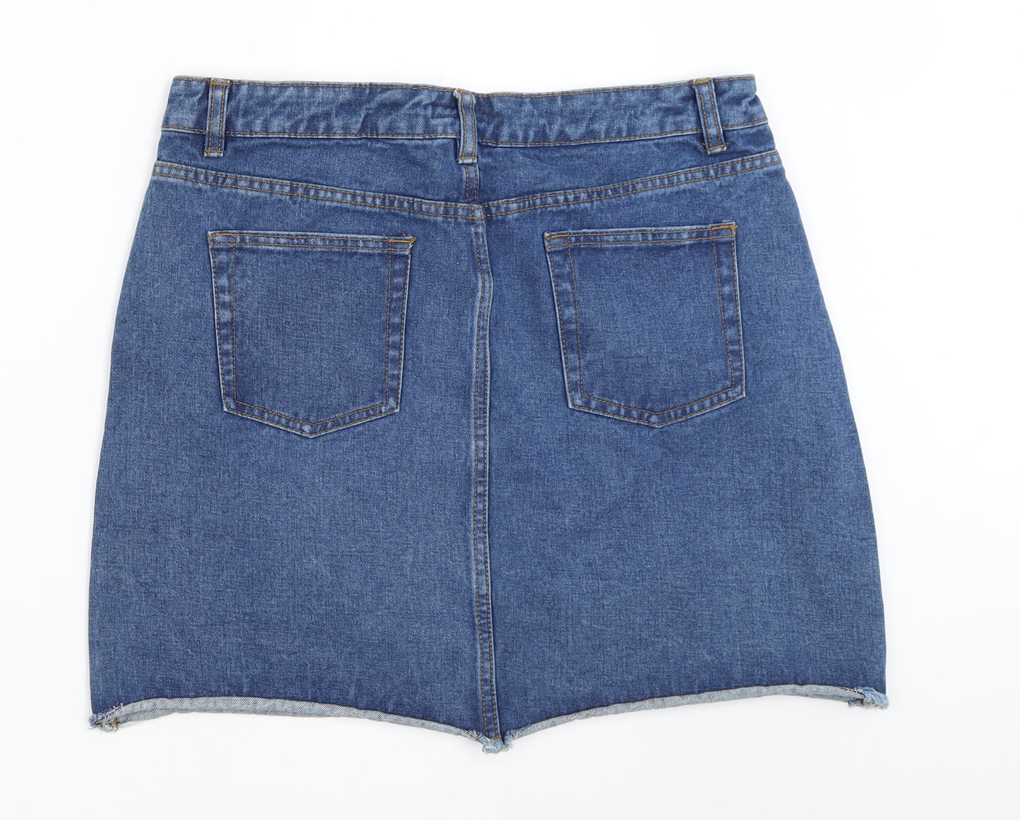 Primark Womens Blue  Denim Mini Skirt Size 14