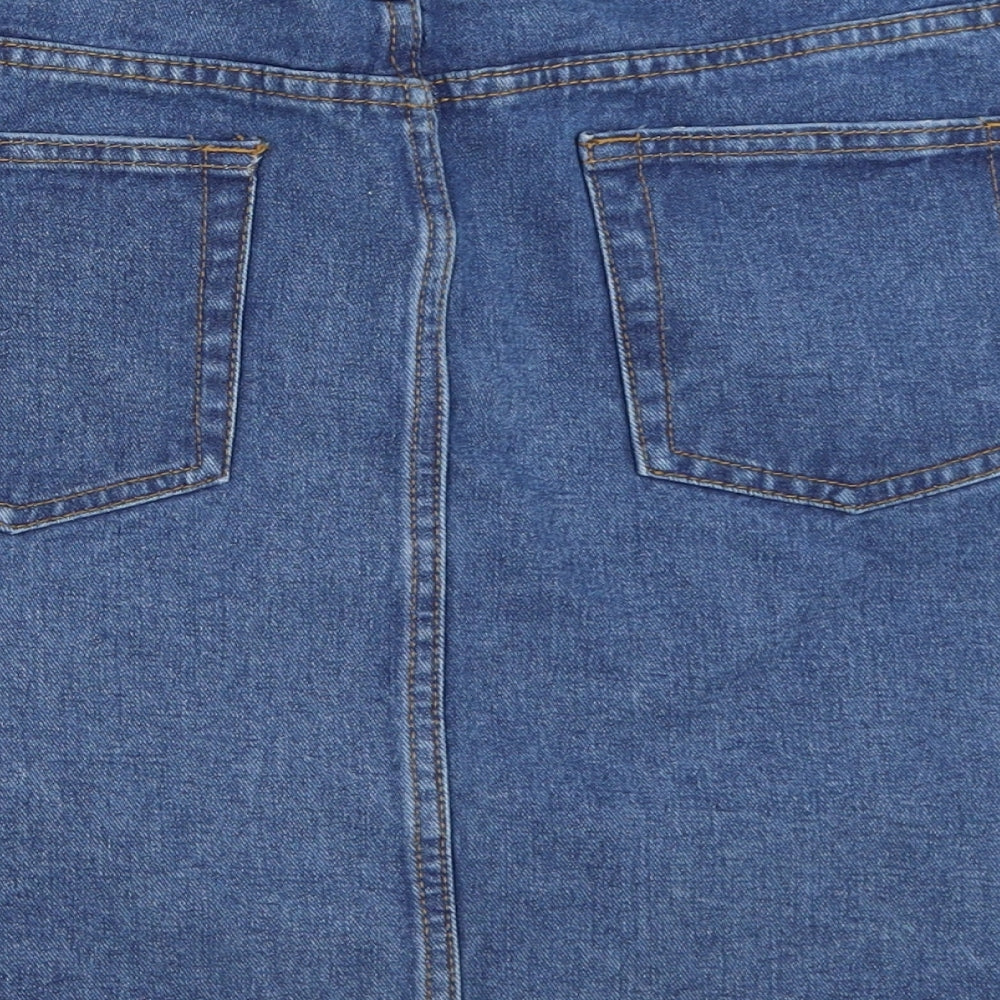 Primark Womens Blue  Denim Mini Skirt Size 14