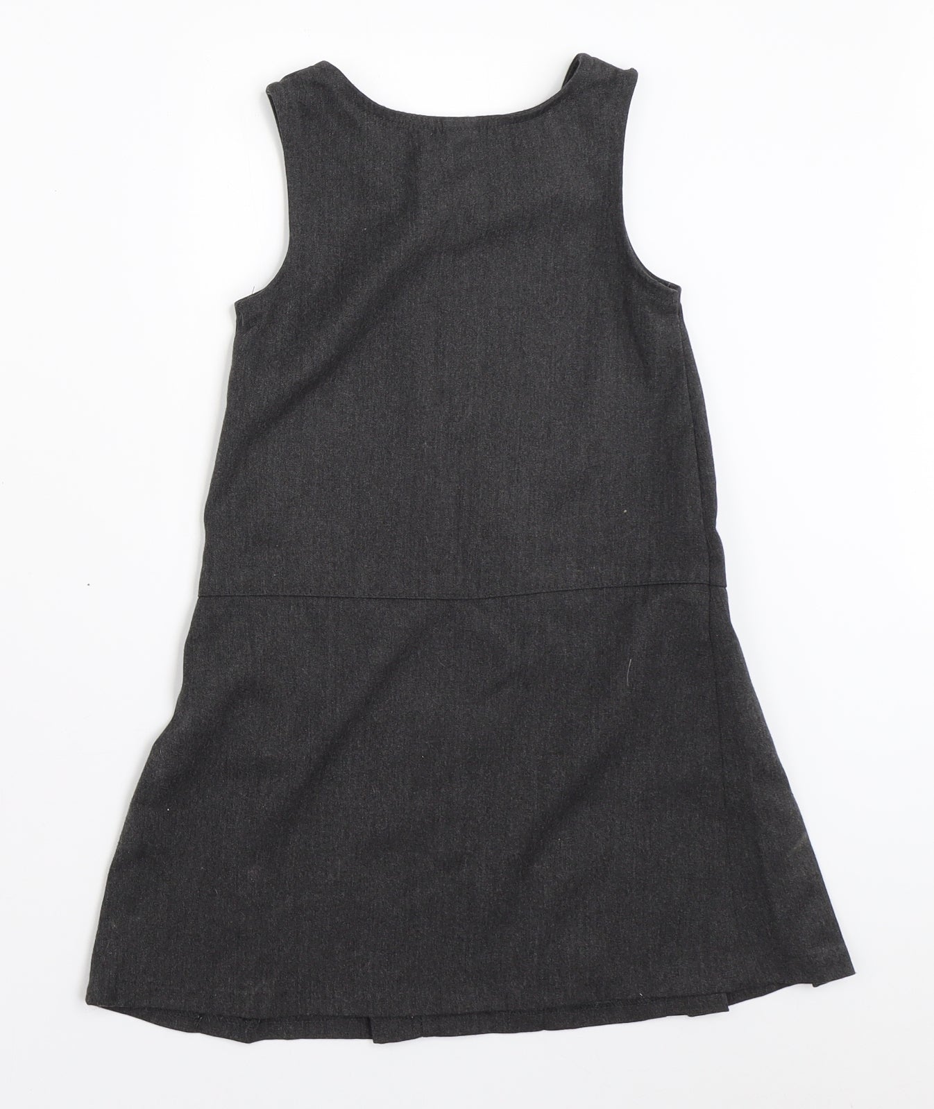 TU Girls Grey   Pinafore/Dungaree Dress  Size 5 Years  - school dress