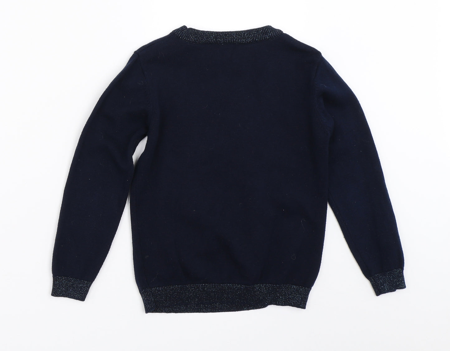 TU Girls Blue   Pullover Jumper Size 6 Years