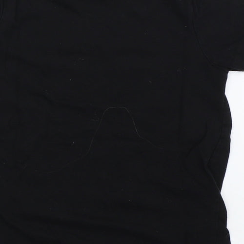 Primark Girls Black   Basic T-Shirt Size 6-7 Years