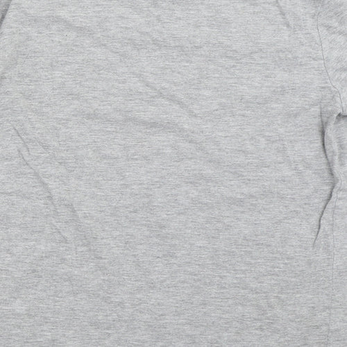 Rebel Boys Grey   Basic T-Shirt Size 10-11 Years