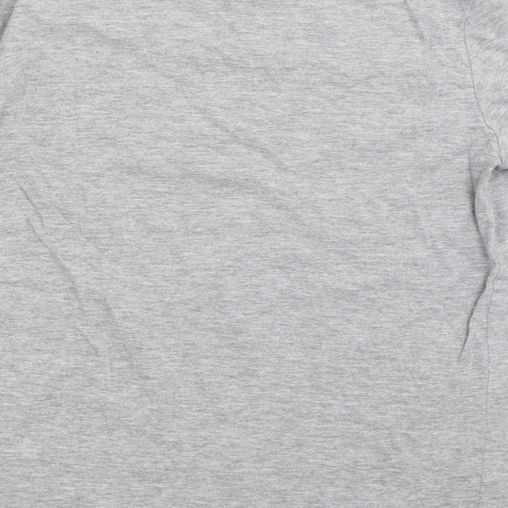 Rebel Boys Grey   Basic T-Shirt Size 10-11 Years