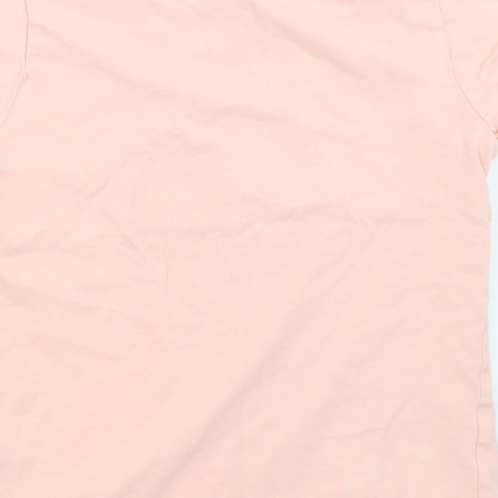 George Girls Pink   Basic T-Shirt Size 6-7 Years