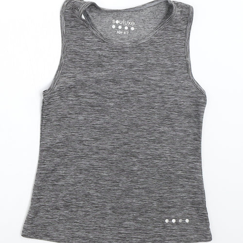 Matalan Girls Grey   Basic Tank Size 6-7 Years