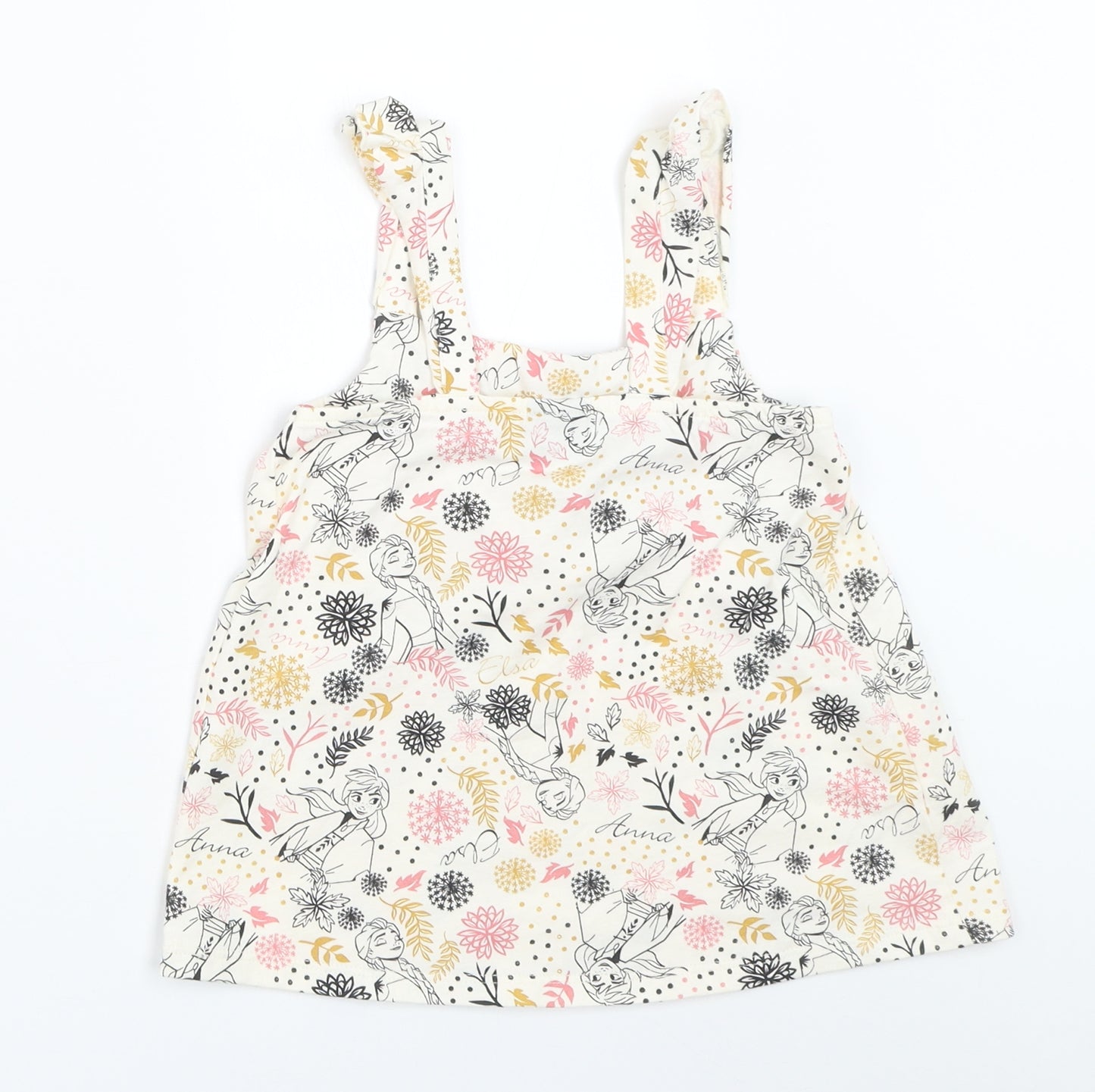 George Girls Ivory   Basic Tank Size 5-6 Years  - frozen