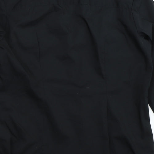 H&M Womens Black   Basic Button-Up Size 40