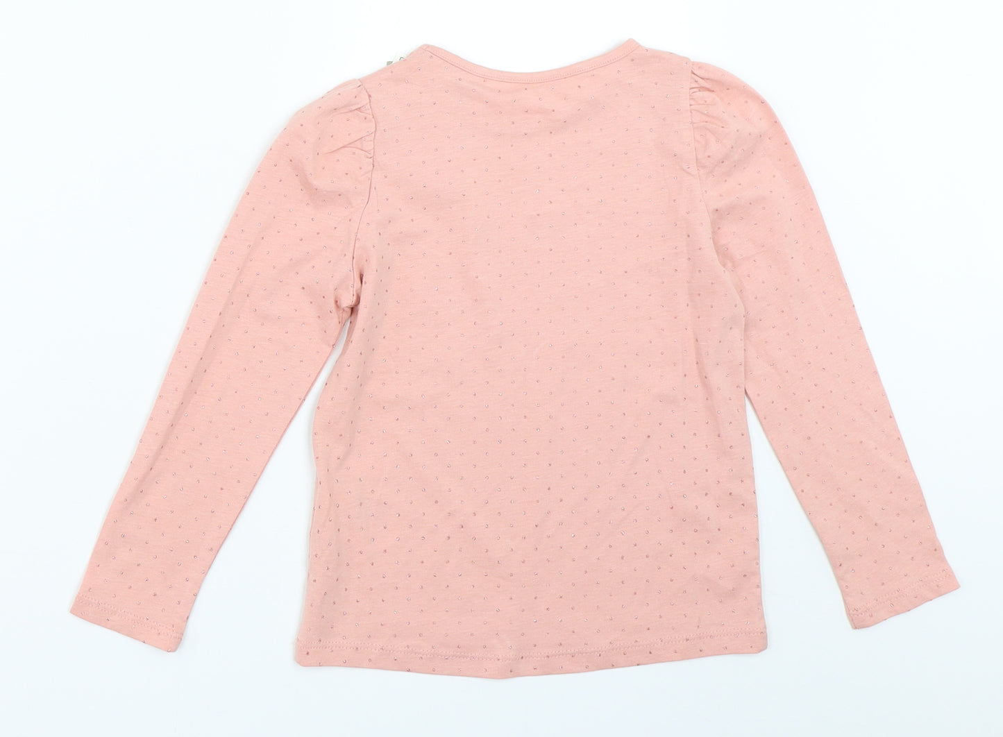 H&M Girls Pink   Basic T-Shirt Size 5-6 Years